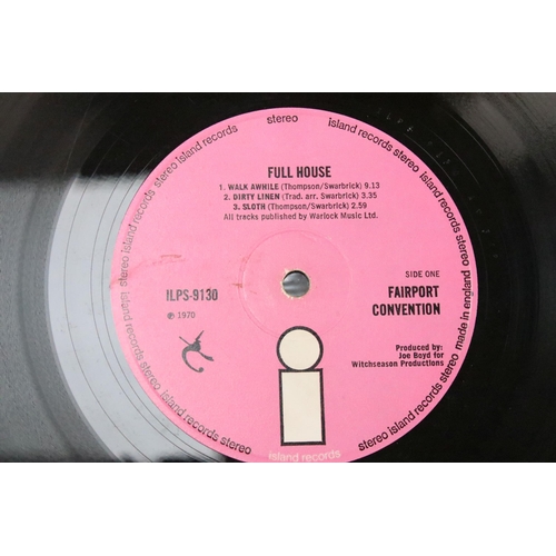 486 - Vinyl - 3 original UK pressing albums by Fairport Convention to include:  Unhalfbricking (Island - I... 