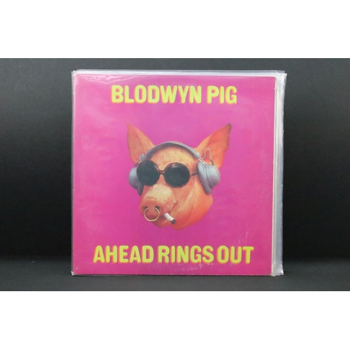 487 - Vinyl - 6 original UK pressing albums on the Pink Island label to include: Blodwyn Pig – Ahead Rings... 