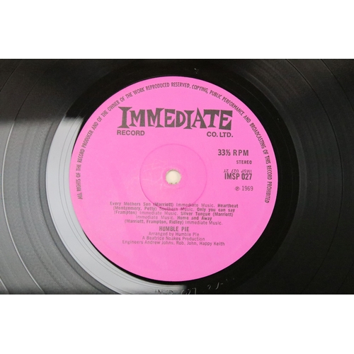 490 - Vinyl - 3 albums by Humble Pie to include: As Safe As Yesterday Is (Immediate - IMSP 025 original Du... 