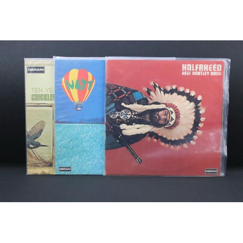 491 - Vinyl - 3 albums on Deram Records to include: Keef Hartley Band – Halfbreed (DML 1037, UK 1st mono p... 