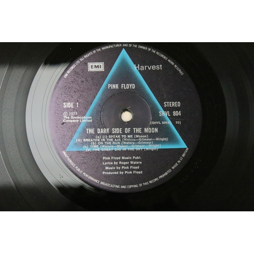 524 - Vinyl - 4 Pink Floyd LPs to include Dark Side Of The Moon (A10 / B9 matrices, 2 posters, 2 stickers)... 