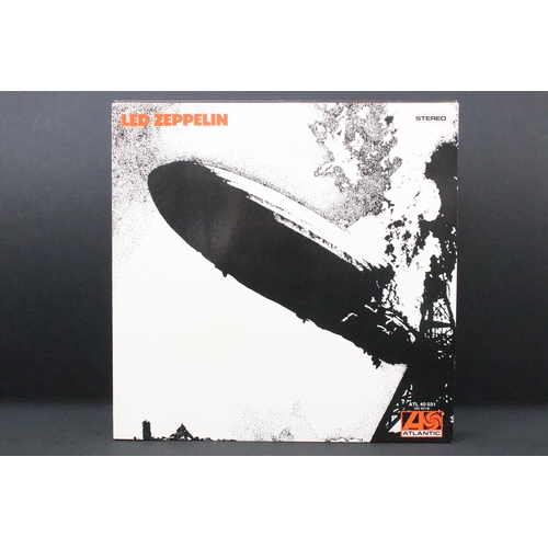 528 - Vinyl - 10 Led Zeppelin LPs to include I, II, III (working wheel), IV, Houses Of The Holy, Presence ... 