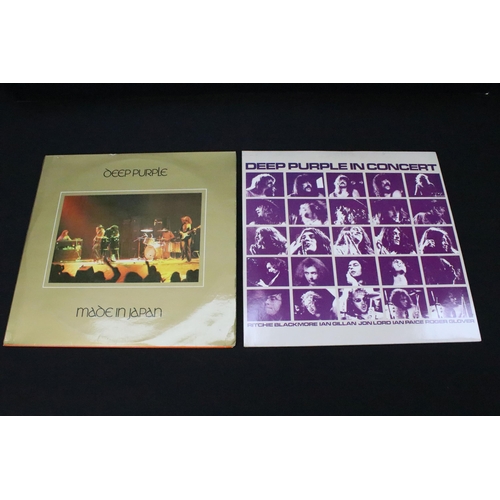 530 - Vinyl - 16 Deep Purple LPs spanning their career including one double private pressing and foreign p... 