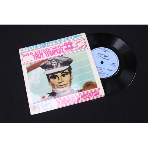 572 - Vinyl - 7 Barry Gray EPs on Century 21 Records featuring Captain Scarlet to include MA100 / MA1001, ... 