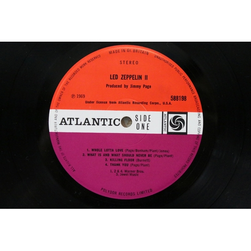 51 - Vinyl - 2 Led Zeppelin LPs to include II (Atlantic 588198, plum labels, Killing Floor credit, A5/B4 ... 