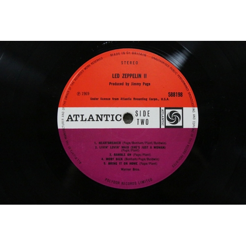 51 - Vinyl - 2 Led Zeppelin LPs to include II (Atlantic 588198, plum labels, Killing Floor credit, A5/B4 ... 