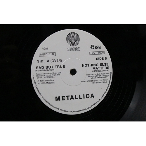 61 - Vinyl - Metallica Sad But True promo 12” on Vertigo Records METDJ 1112. Original UK 1993 promo only ... 