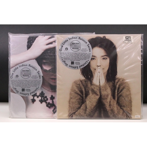 64 - Vinyl - 2 Bjork LPs on the One Little Indian Reissue Series to include Debut limited edition 45rpm (... 