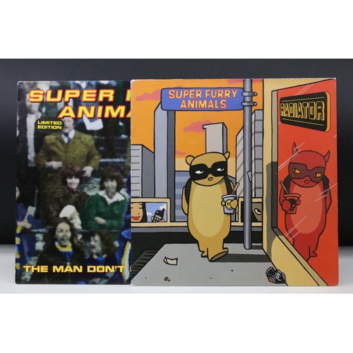 66 - Vinyl - Super Furry Animals – Radiator LP on Creation Records CRELP214 Vg/Vg+, along with The Man Do... 