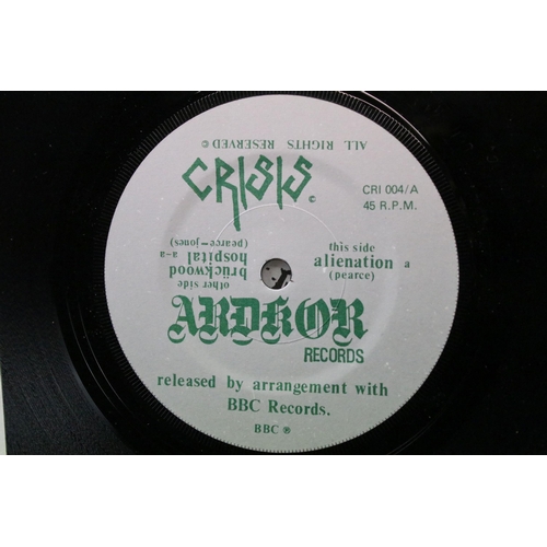 1046 - Vinyl - Punk - 2 7” singles by Crisis to include: Alienation / Brückwood Hospital (Ardkor Records – ... 