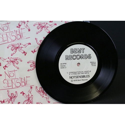 1048 - Vinyl - Punk - 3 7” singles by The Notsensibles to include: Death To Disco (Bent Records – Big Bent ... 