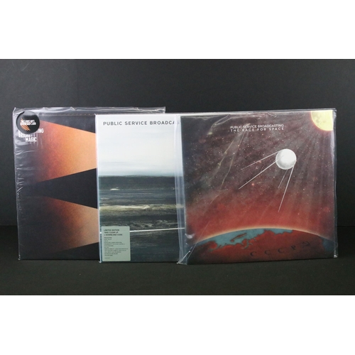 418 - Vinyl - 3 Limited edition albums by Public Service Broadcasting to include: The Race For Space (Test... 