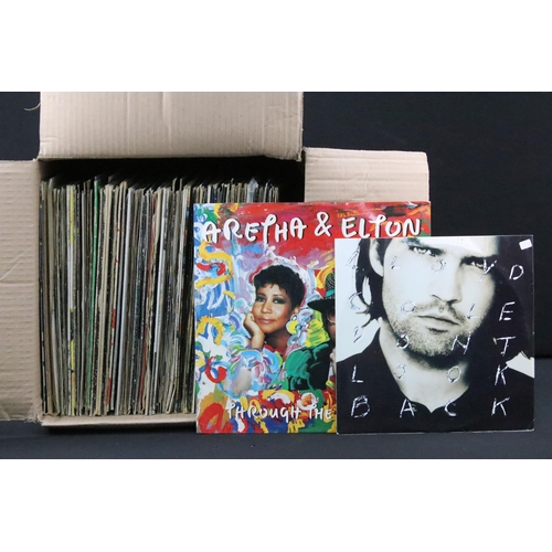 262 - Vinyl – Over 100 Rock / Pop /Soul 12” singles featuring promos and test pressings to include Aretha ... 