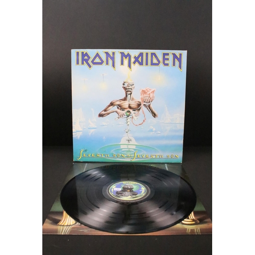 467 - Vinyl - 3 albums and 3 x 7” singles by Iron Maiden to include: Somewhere In Time (EMC 3512, UK 1986,... 