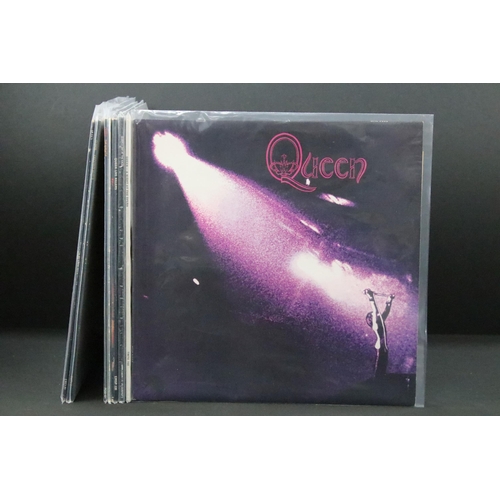 469 - Vinyl - 8 albums by Queen to include: Queen (3U / 3U), A Night At The Opera (embossed sleeve, 2/3 ma... 