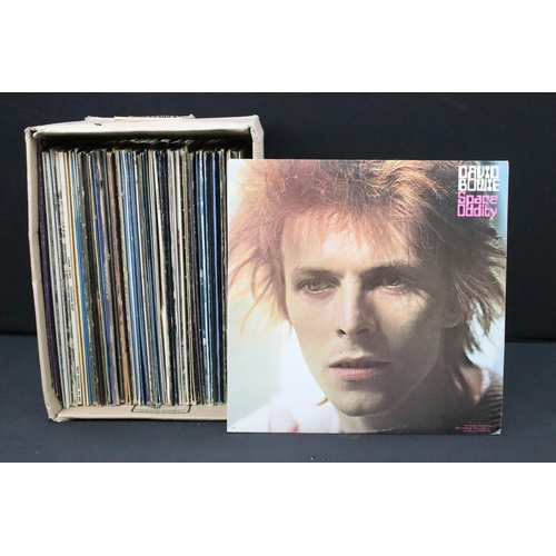 555 - Vinyl - Apporx 60 Rock & Pop LPs to include David Bowie, Jethro Tull, Bob Dylan, Mott The Hoople, Le... 