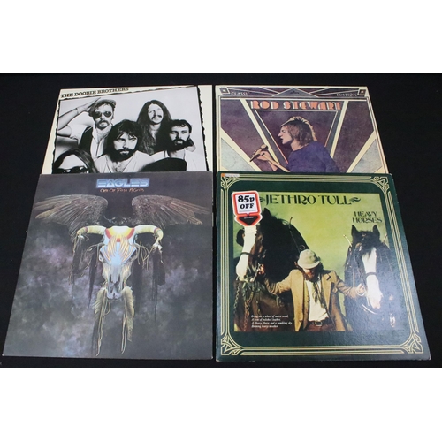 555 - Vinyl - Apporx 60 Rock & Pop LPs to include David Bowie, Jethro Tull, Bob Dylan, Mott The Hoople, Le... 