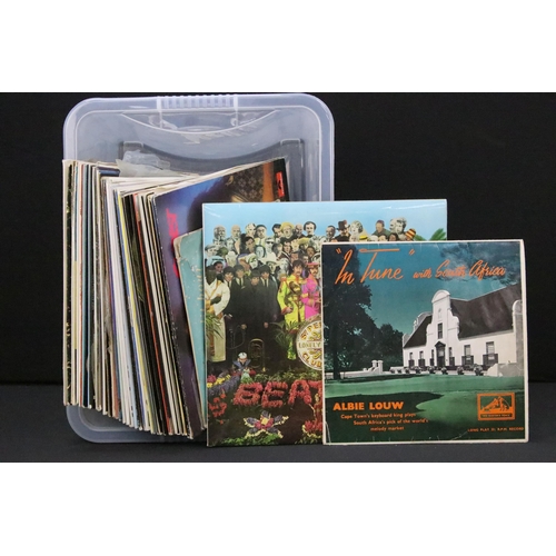 560 - Vinyl - Approx 35 LPs spanning genres and decades to include The Beatles (Sgt Pepper stereo 2 box EM... 