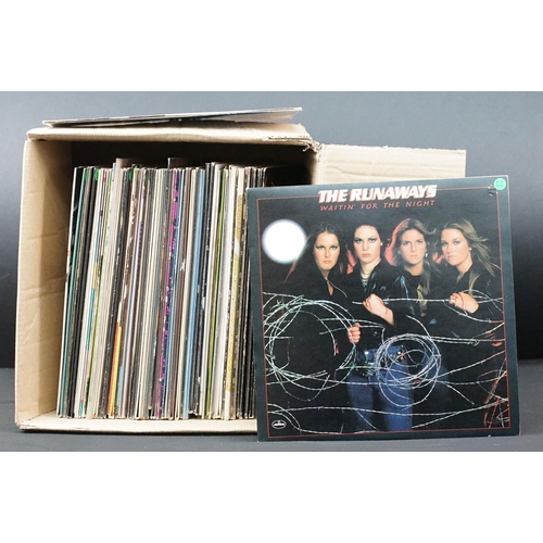 453 - Vinyl - Over 60 Rock & Pop LPs to include The Runaways, KISS, Deep Purple, Roxy Music, Eagles, Fleet... 