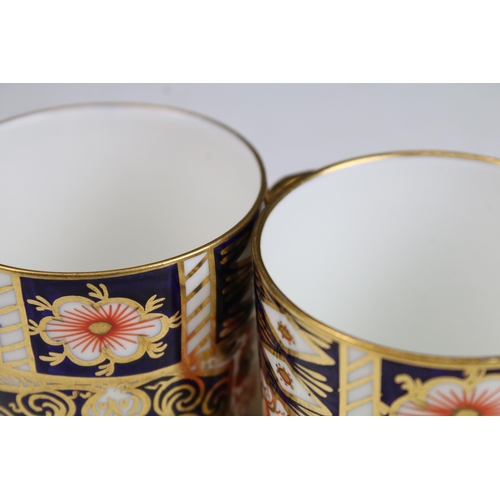 68 - Set of four Royal Crown Derby demitasse coffee cups and saucers in the traditional Imari pattern, 24... 