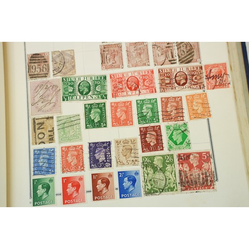 216 - A collection of British, Commonwealth and world stamps contained within a Diplomat stamp album to in... 