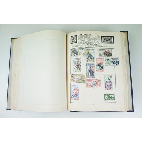 216 - A collection of British, Commonwealth and world stamps contained within a Diplomat stamp album to in... 