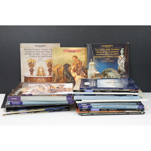 360 - Collection of 1990s and early 2000s Sotheby's auction catalogues, subjects to include Nelson and Nap... 