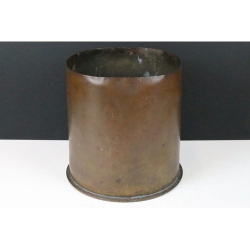 140 - Large trench art artillery shell marked Patronenfabrik SP255, 92, Juni 1917 to base