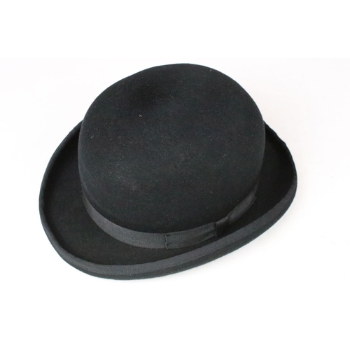 172 - Timothy Oulton bowler hat, size 57cm presented in hat box