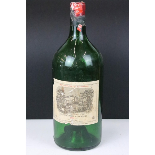 177 - Chateau Lafite Rothschild 1980 large 300cl display wine bottle H 38cm