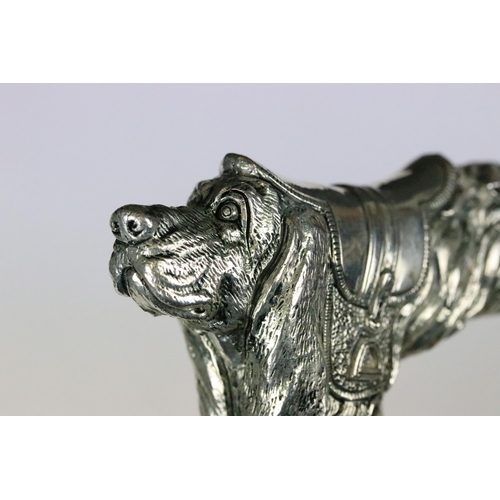 214 - Interesting walking cane handle in the form of a horse and dog