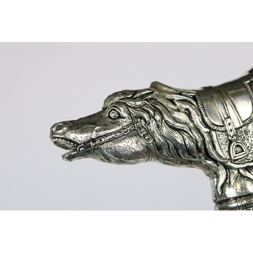 214 - Interesting walking cane handle in the form of a horse and dog