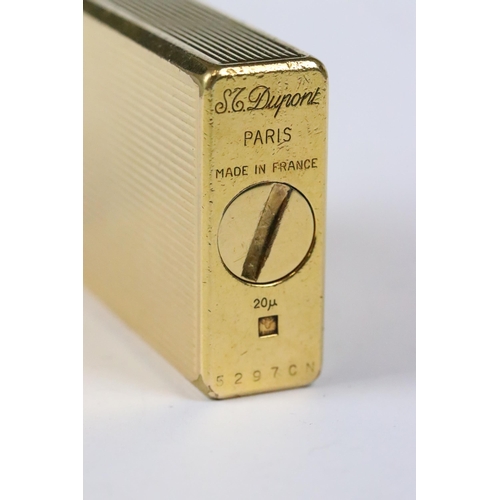 240 - Two vintage mid 20th century Dupont pocket gas cigarette lighters.