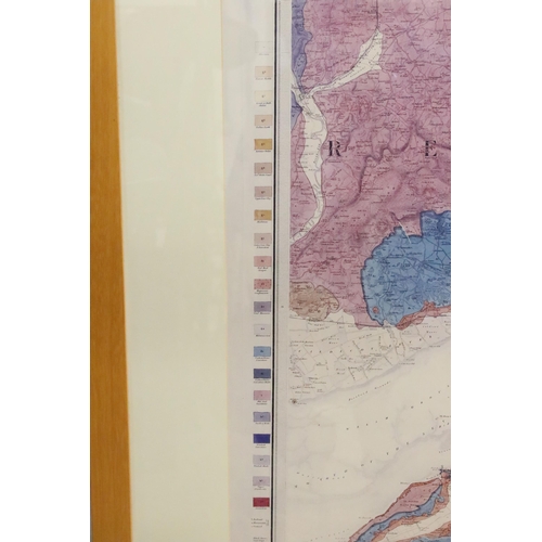 486 - Geological Survey of Great Britain, Topographical Department, War Office Mar 13 1867, later colour c... 