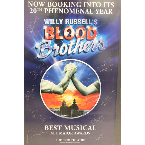 455 - Theatre playbill for Willy Russell's West End play ' Blood Brothers ' having numerous cast member si... 