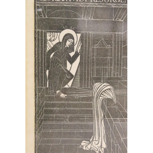 530 - Eric Gill (British, 1882 - 1940), The Resurrection, woodcut, 16 x 10.5cm, Eric Gill (British, 1882 -... 