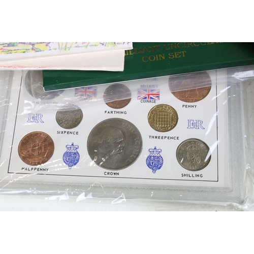 262 - A collection of three Royal Mint uncirculated proof annual year sets to include 1990. 1991 and 1992 ... 