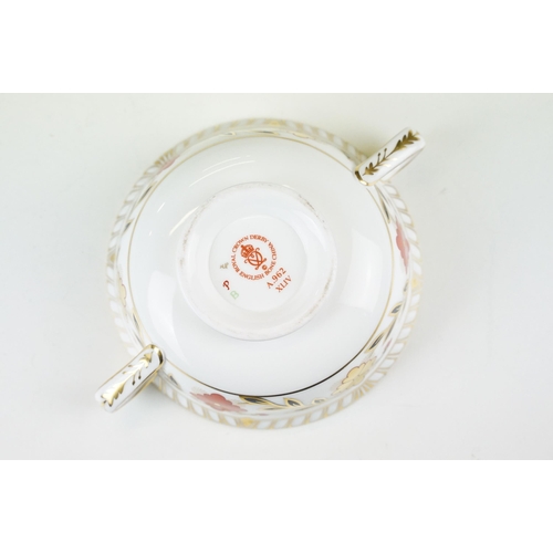 25 - Royal Crown Derby Imari A.962 soup cup and saucer together with a selection of plates to include Ima... 