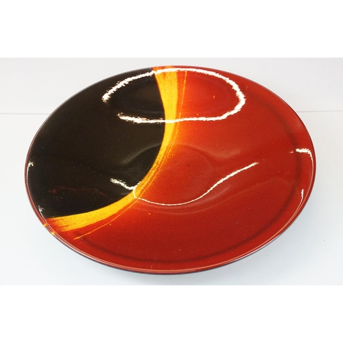 41 - Poole Pottery 'Eclipse' limited edition large centre display plate dish, diameter 41cm