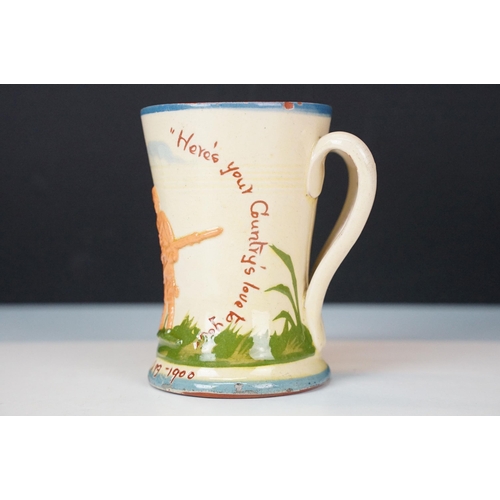 6 - Aller vale pottery, Tommy Atkins 1st & 2nd Bn Devon Regiment, commemorative double handed mug from 1... 