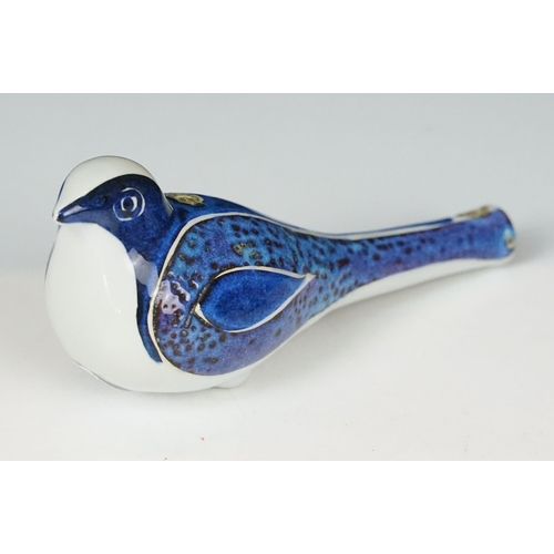 60 - Selection of ceramic bird whistles and figurine to include Royal Copenhagen and Mediterranean hand p... 