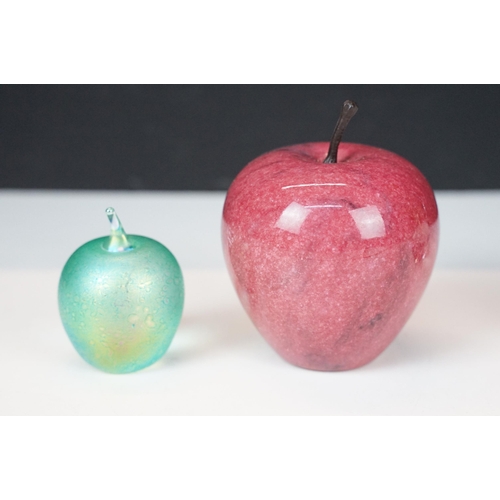 64 - Collection of paperweights to include, dandelion, apple design, Cape cod c.2003, Haford Grange c.199... 