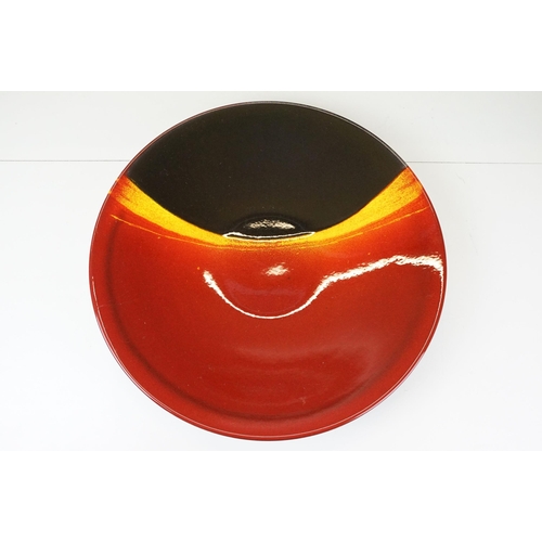 41 - Poole Pottery 'Eclipse' limited edition large centre display plate dish, diameter 41cm