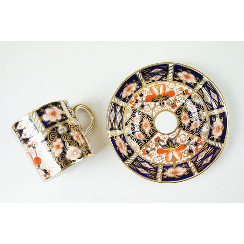 68 - Set of four Royal Crown Derby demitasse coffee cups and saucers in the traditional Imari pattern, 24... 