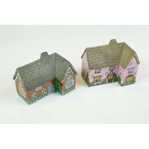 70 - Quantity of Wade Whimsey-on-Why miniature ceramic houses, to include Bloodshot Hall, Picture Palace,... 