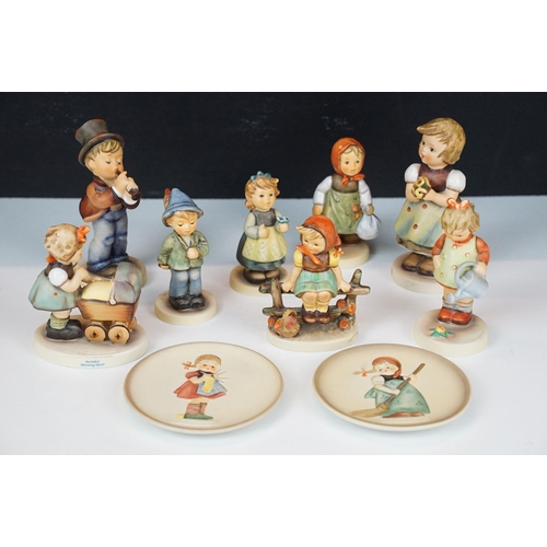 72 - Selection of Goebel German figurines to include Grandma's Girl, Morning Stroll, Heart and Soul, For ... 