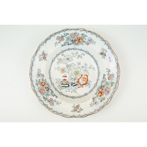 102 - Mixed early 20th century ceramics to include majolica leaf plates in various sizes and cup, one Wedg... 