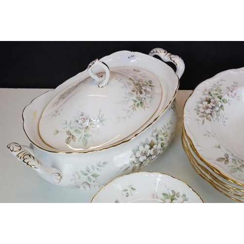 107 - Large collection of Royal Albert Haworth design bone China to include tea pot, sugar bowl, milk jug,... 