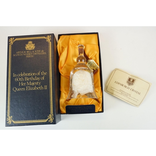 406 - Alcohol - Bell's Extra Special Old Scotch Whisky Decanter, August 4th celebrating 100 years Queen El... 