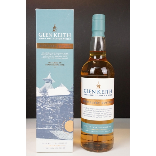 412 - Alcohol - 2 x Glen Scotia Campbeltown Single Malt Scotch Whisky, each 70cl, each boxed, Glen Keith S... 